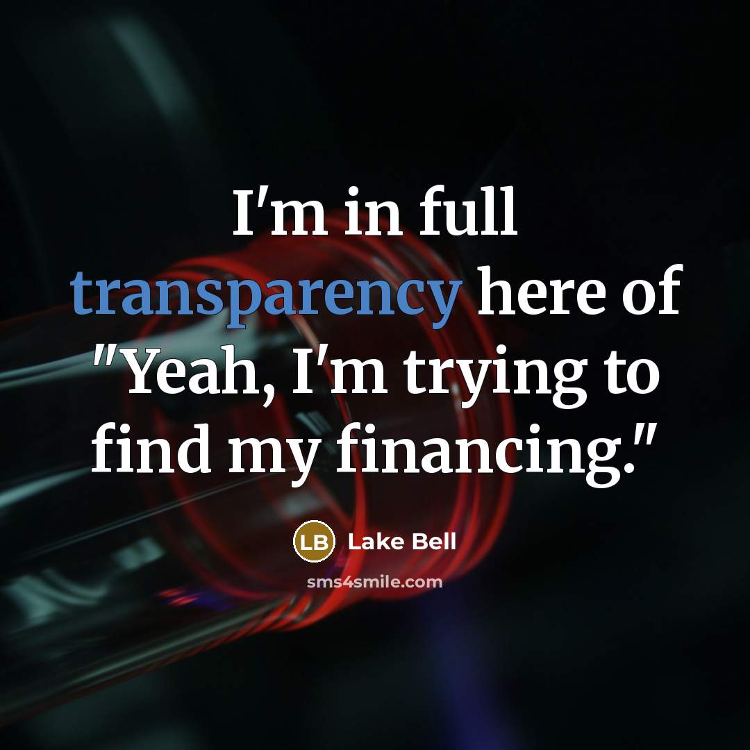 “I'm in full transparency here of "Yeah, I'm trying to…” quote by Lake Bell