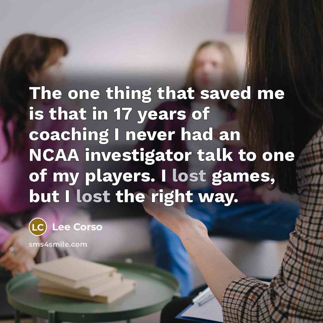 “The one thing that saved me is that in 17…” quote by Lee Corso