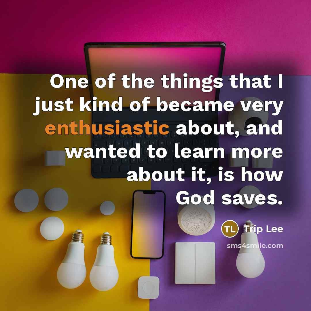 “One of the things that I just kind of became…” quote by Trip Lee