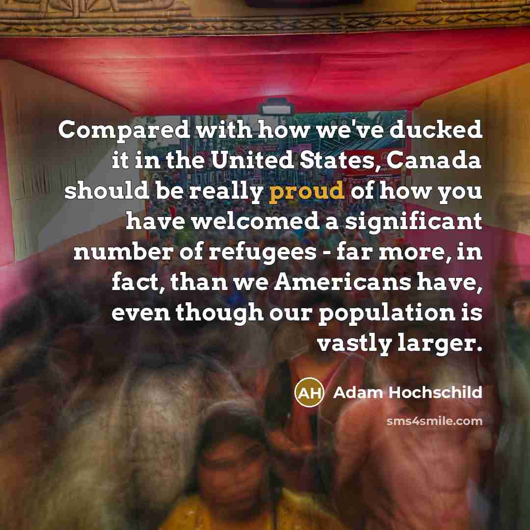“Compared with how we've ducked it in the United States,…” quote by Adam Hochschild