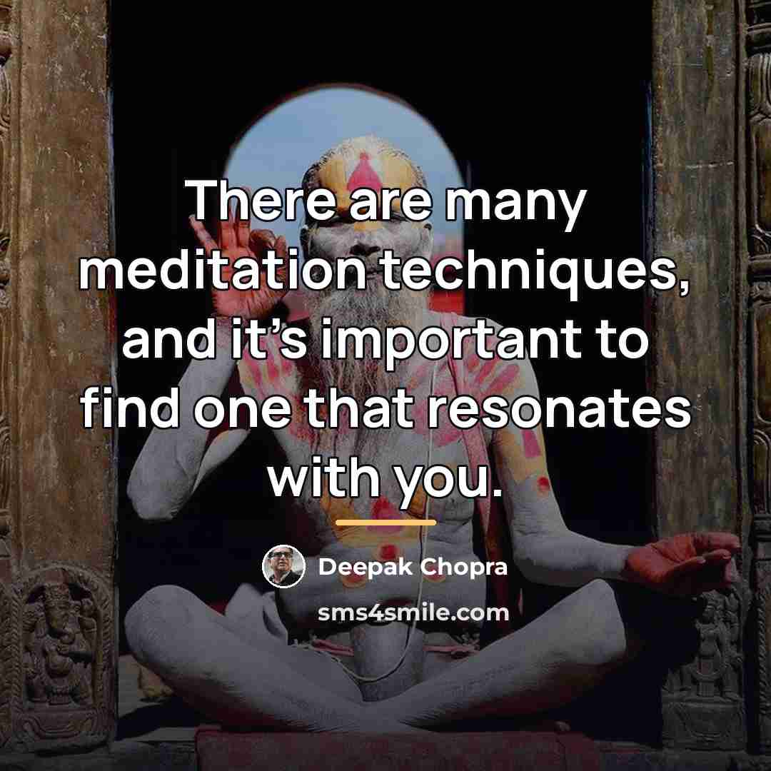 “There are many meditation techniques, and it's important to find…” quote by Deepak Chopra