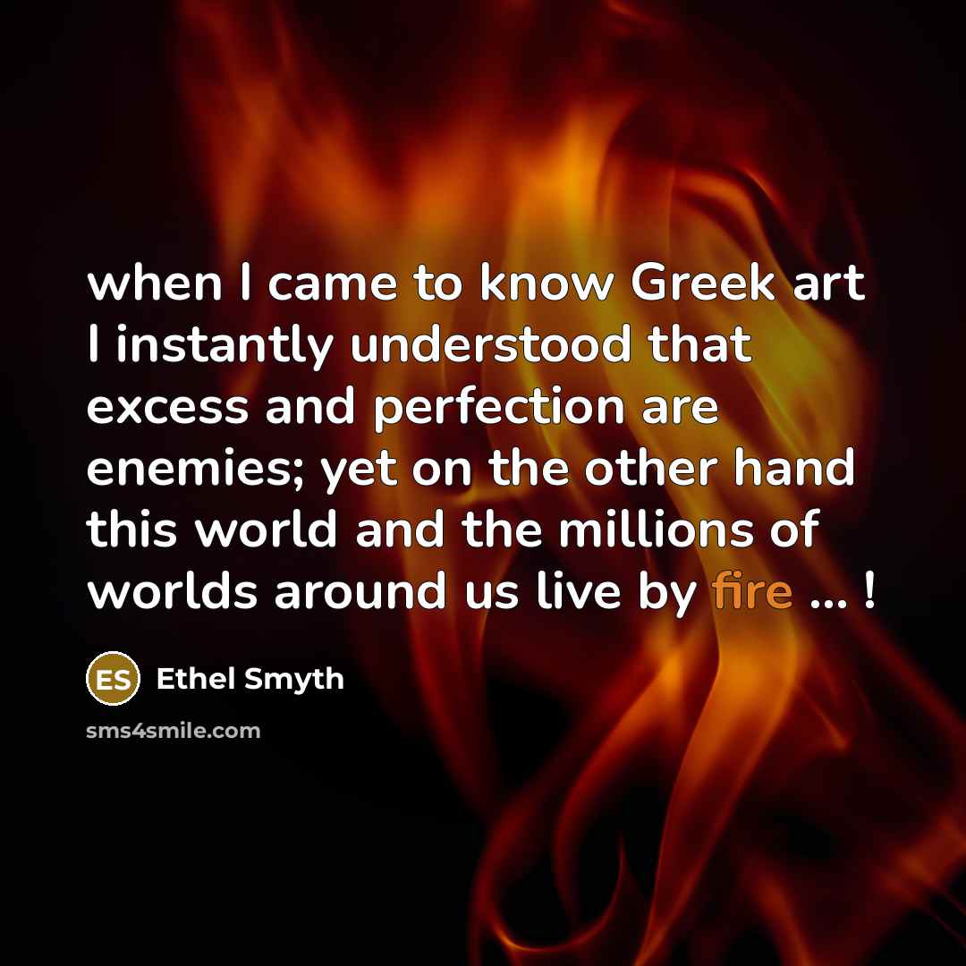“when I came to know Greek art I instantly understood…” quote by Ethel Smyth