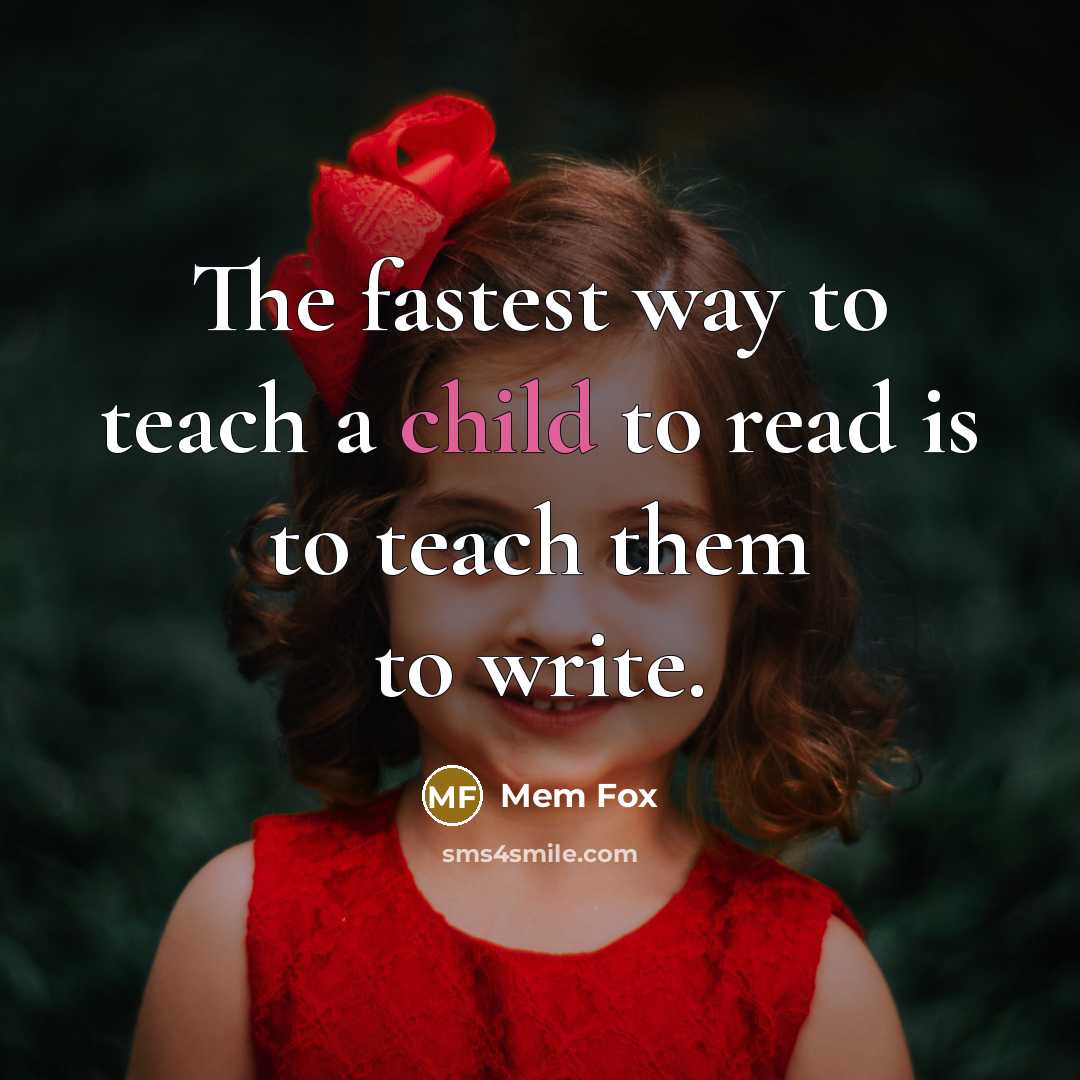 “The fastest way to teach a child to read is…” quote by Mem Fox