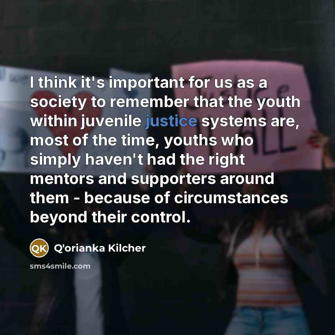 “I think it's important for us as a society to…” quote by Q'orianka Kilcher