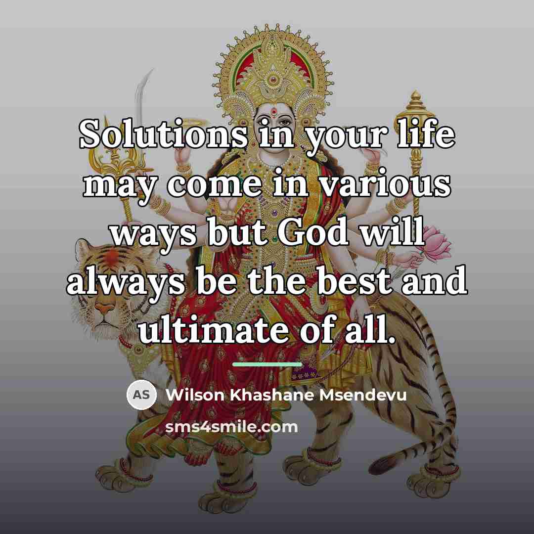 “Solutions in your life may come in various ways but…” quote by Wilson Khashane Msendevu