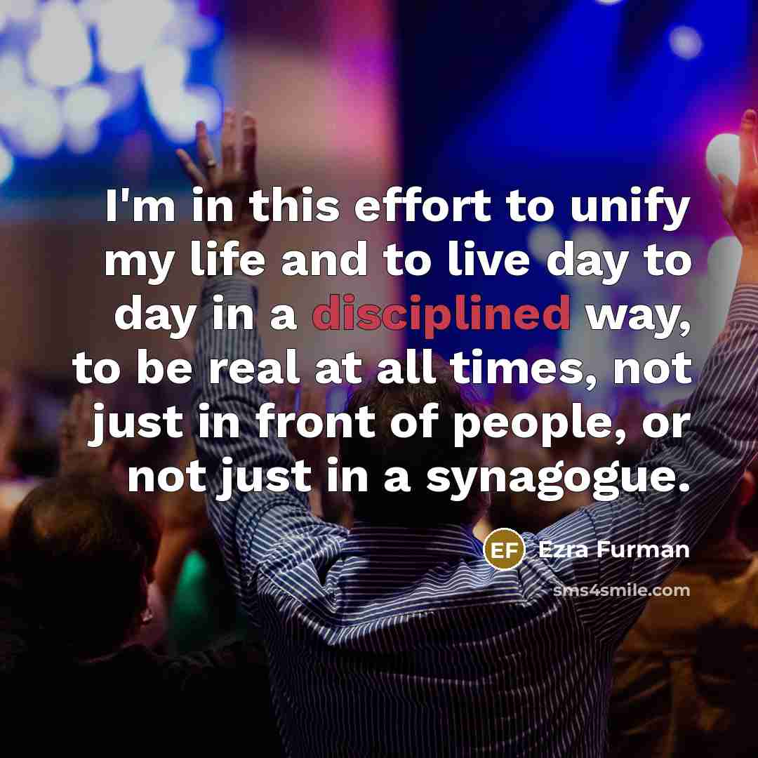 “I'm in this effort to unify my life and to…” quote by Ezra Furman