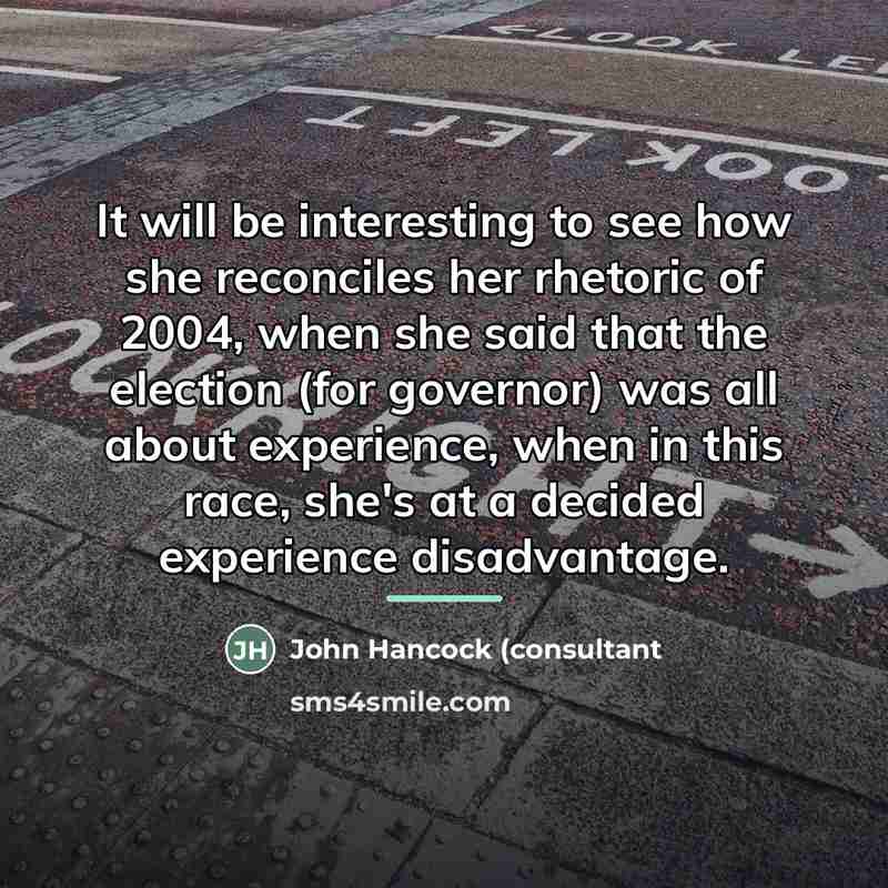 “It will be interesting to see how she reconciles her…” quote by Anonymous