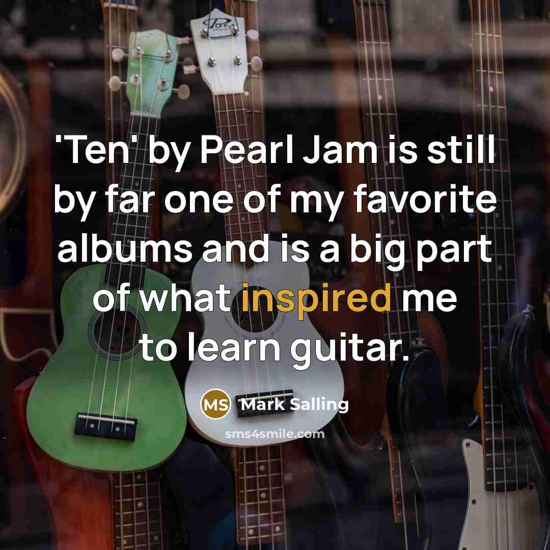 “'Ten' by Pearl Jam is still by far one of…” quote by Mark Salling