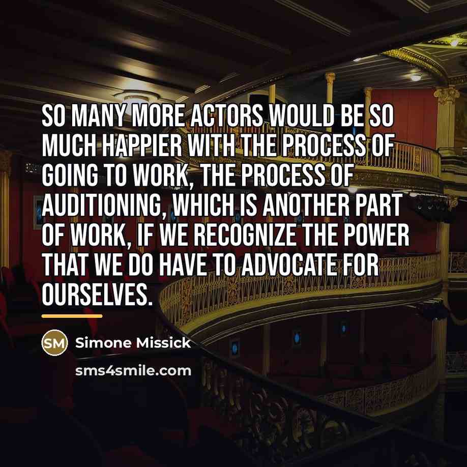 “So many more actors would be so much happier with…” quote by Simone Missick