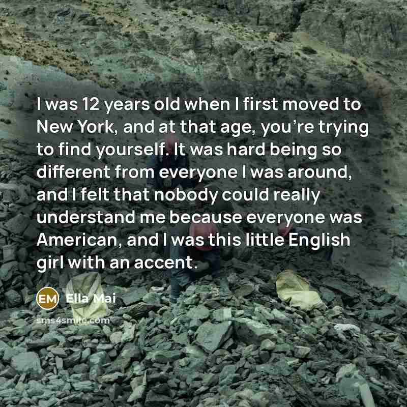 “I was 12 years old when I first moved to…” quote by Ella Mai