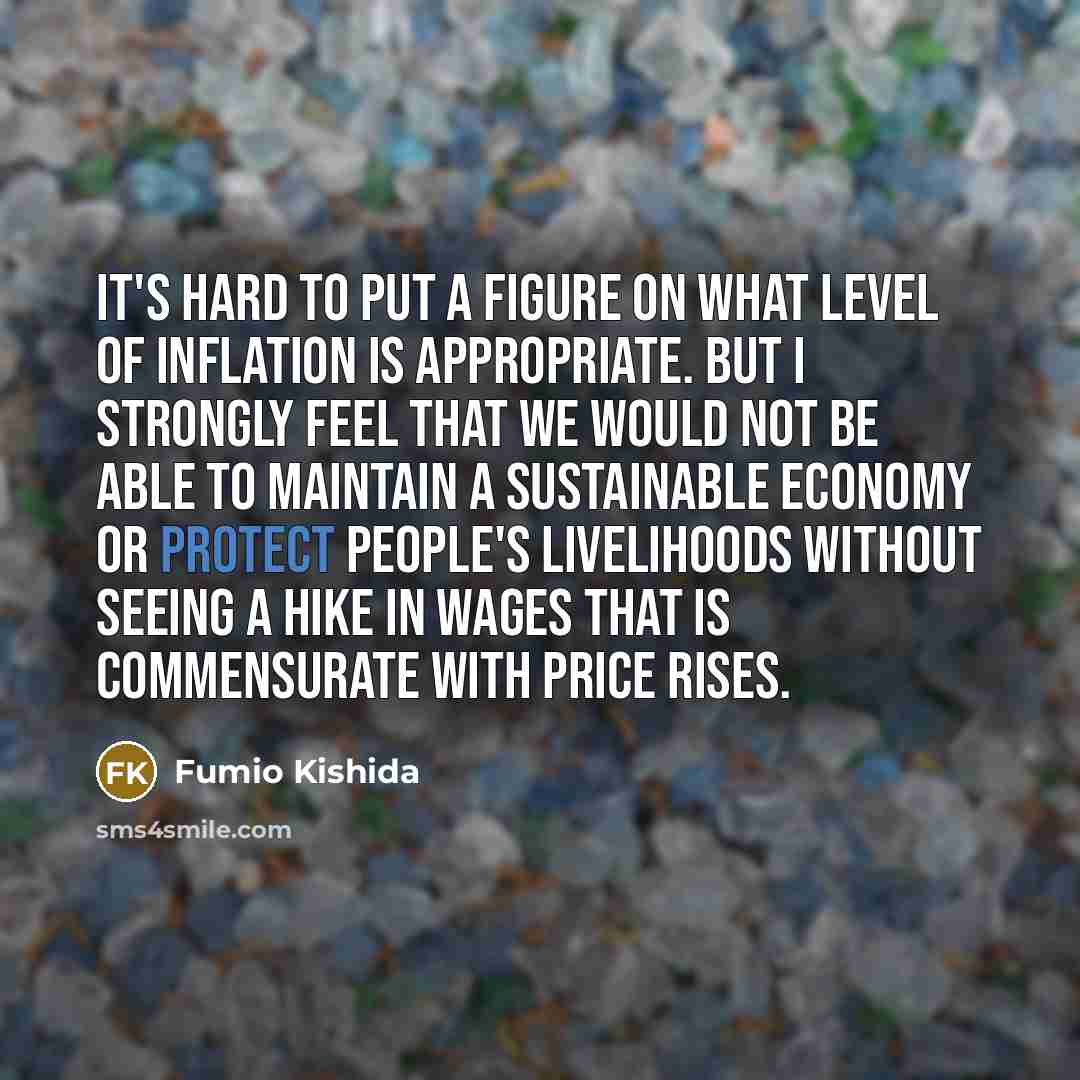“It's hard to put a figure on what level of…” quote by Fumio Kishida