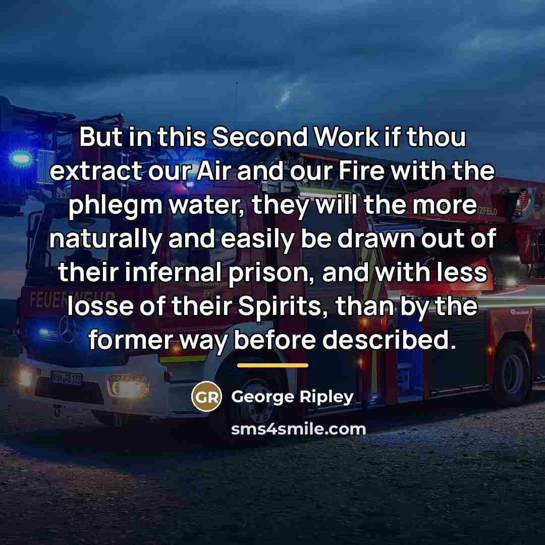 “But in this Second Work if thou extract our Air…” quote by George Ripley