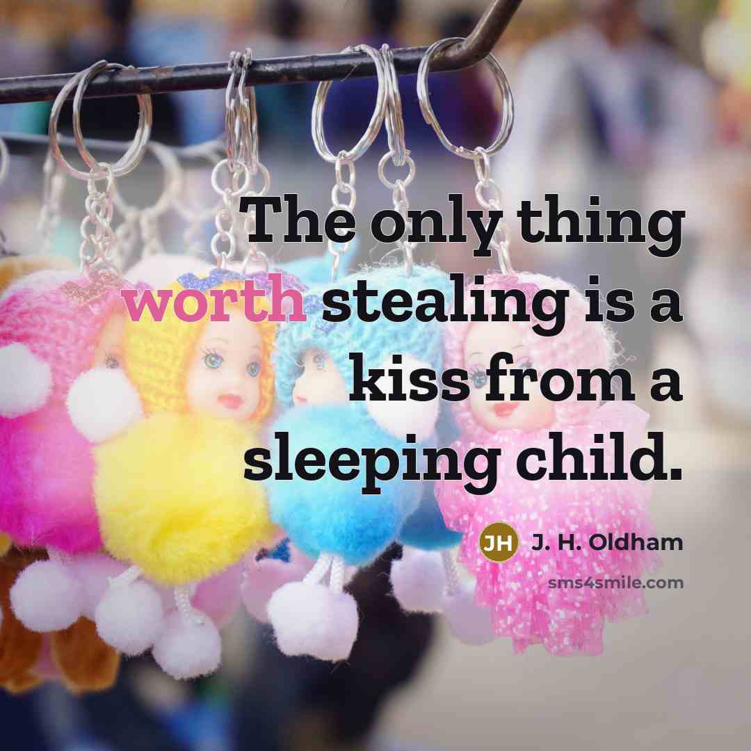“The only thing worth stealing is a kiss from a…” quote by J. H. Oldham