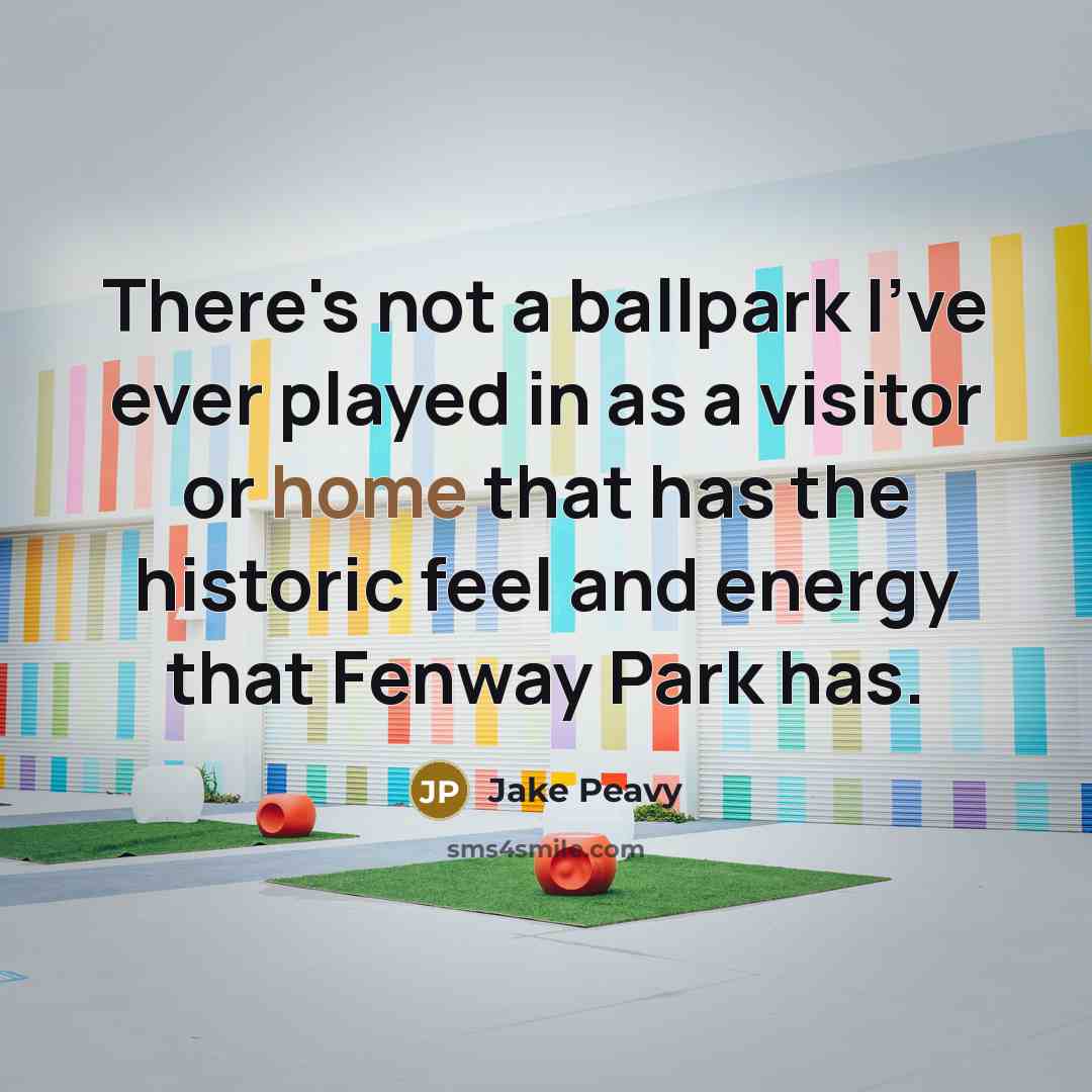 “There's not a ballpark I've ever played in as a…” quote by Jake Peavy