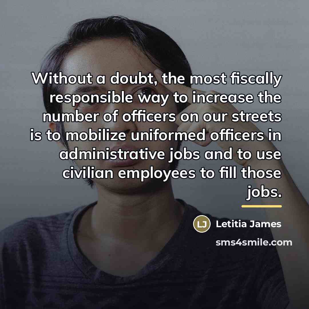“Without a doubt, the most fiscally responsible way to increase…” quote by Letitia James