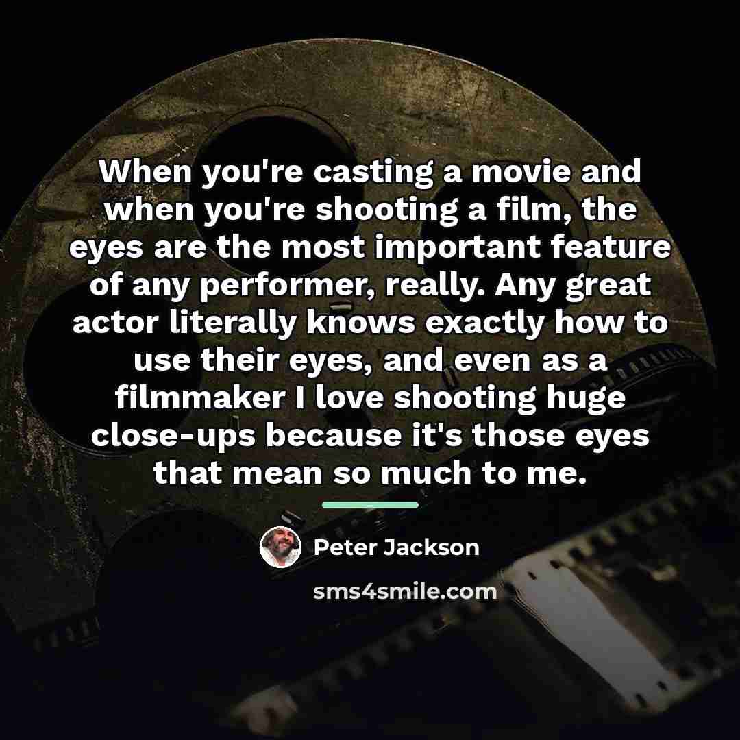 “When you're casting a movie and when you're shooting a…” quote by Peter Jackson