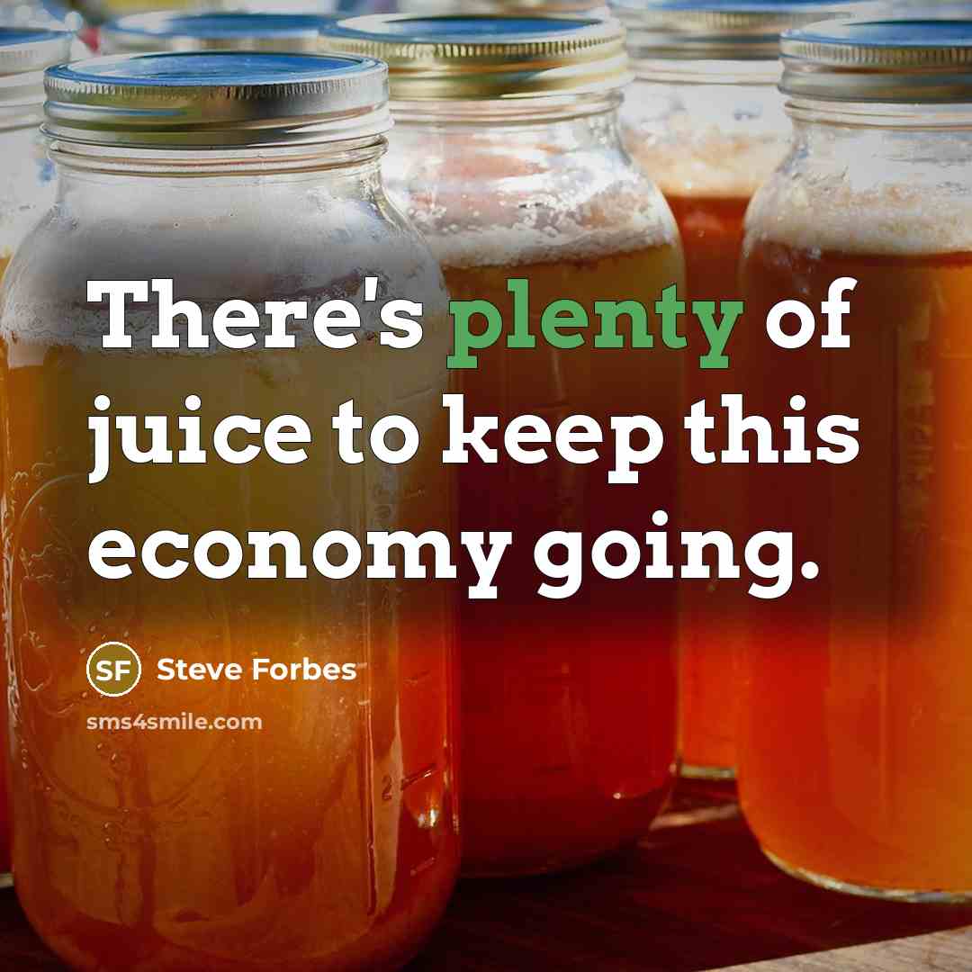 “There's plenty of juice to keep this economy going.…” quote by Steve Forbes