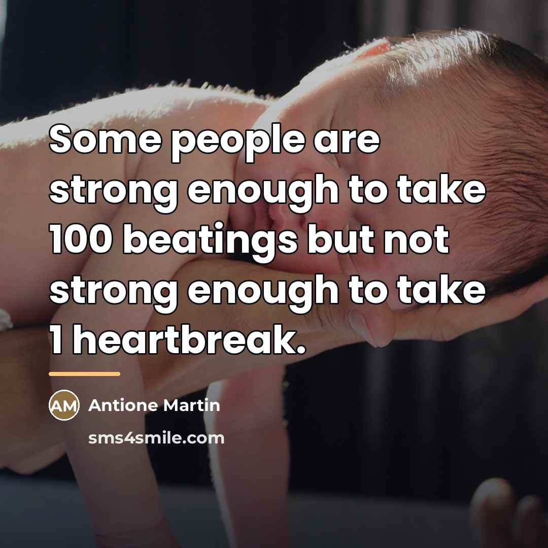 “Some people are strong enough to take 100 beatings but…” quote by Antione Martin