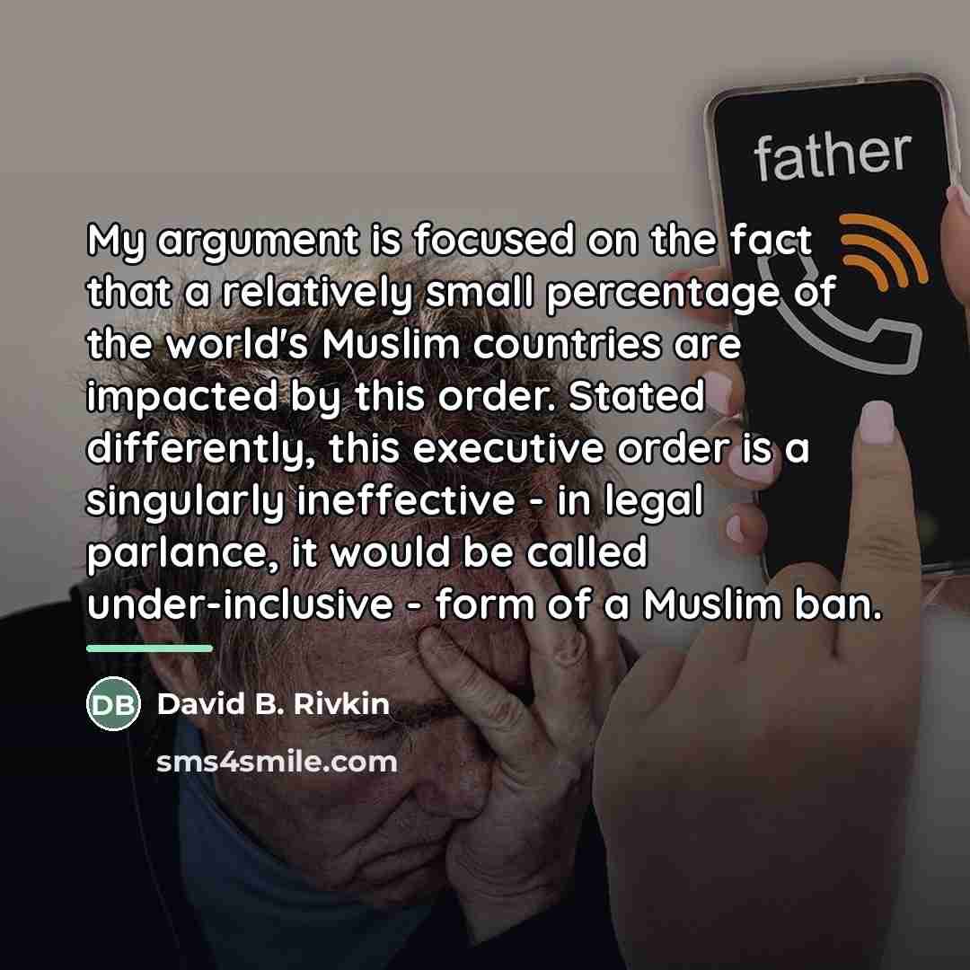 “My argument is focused on the fact that a relatively…” quote by David B. Rivkin