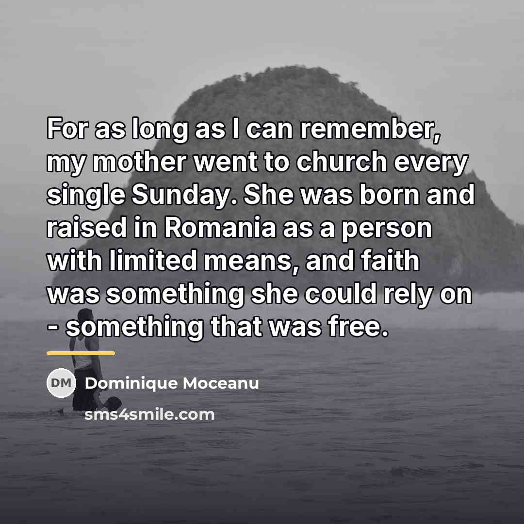 “For as long as I can remember, my mother went…” quote by Dominique Moceanu