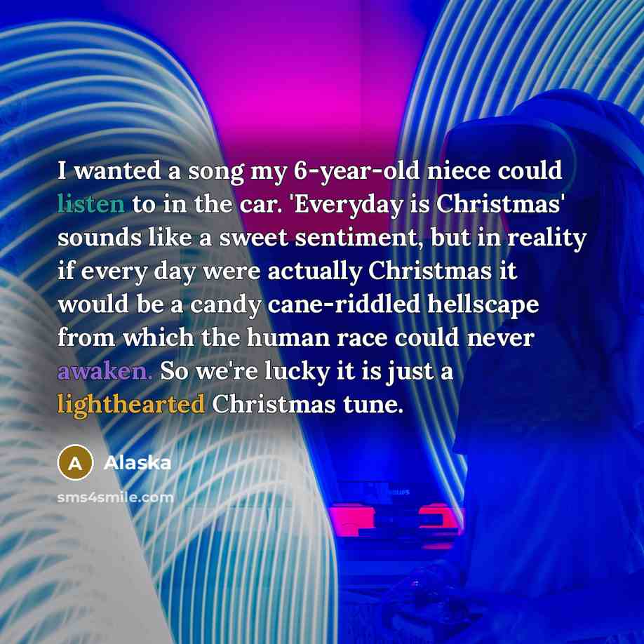“I wanted a song my 6-year-old niece could listen to…” quote by Alaska
