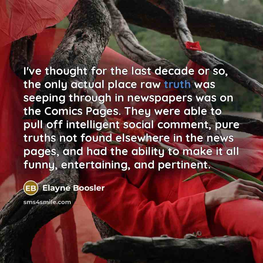“I've thought for the last decade or so, the only…” quote by Elayne Boosler