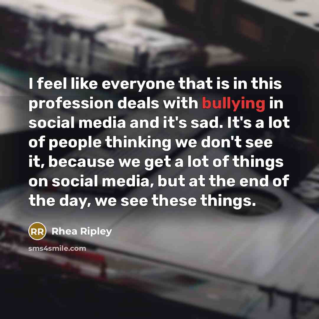 “I feel like everyone that is in this profession deals…” quote by Rhea Ripley