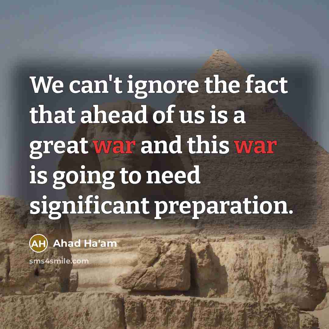 “We can't ignore the fact that ahead of us is…” quote by Ahad Ha'am