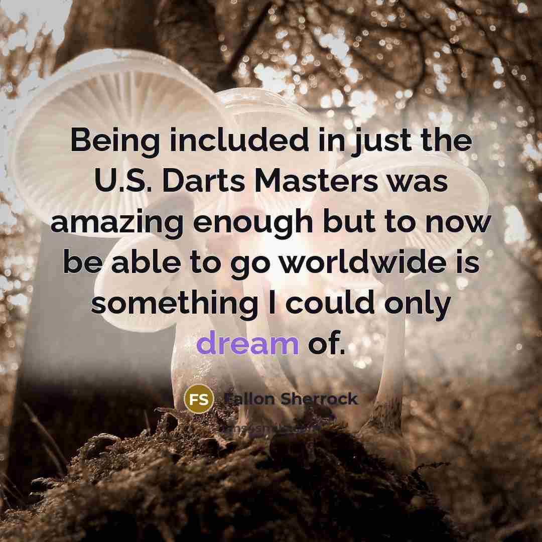 “Being included in just the U.S. Darts Masters was amazing…” quote by Fallon Sherrock