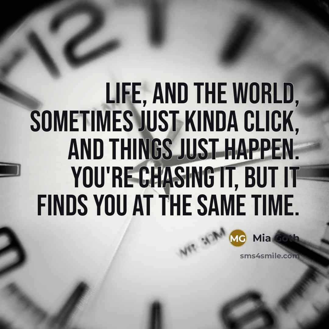 “Life, and the world, sometimes just kinda click, and things…” quote by Mia Goth