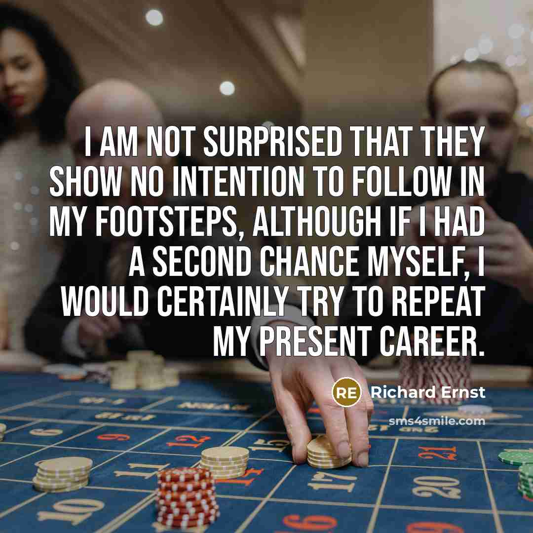 “I am not surprised that they show no intention to…” quote by Richard Ernst