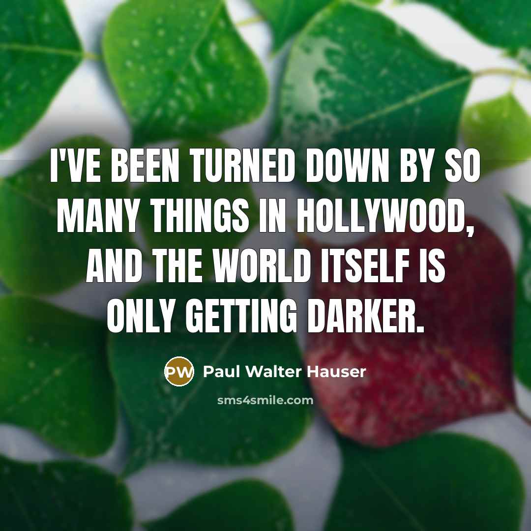 “I've been turned down by so many things in Hollywood,…” quote by Paul Walter Hauser
