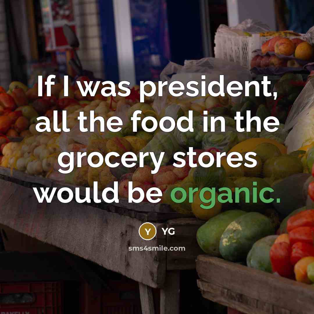 “If I was president, all the food in the grocery…” quote by YG