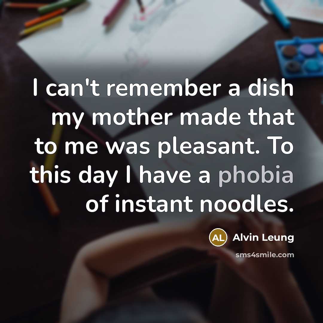“I can't remember a dish my mother made that to…” quote by Alvin Leung
