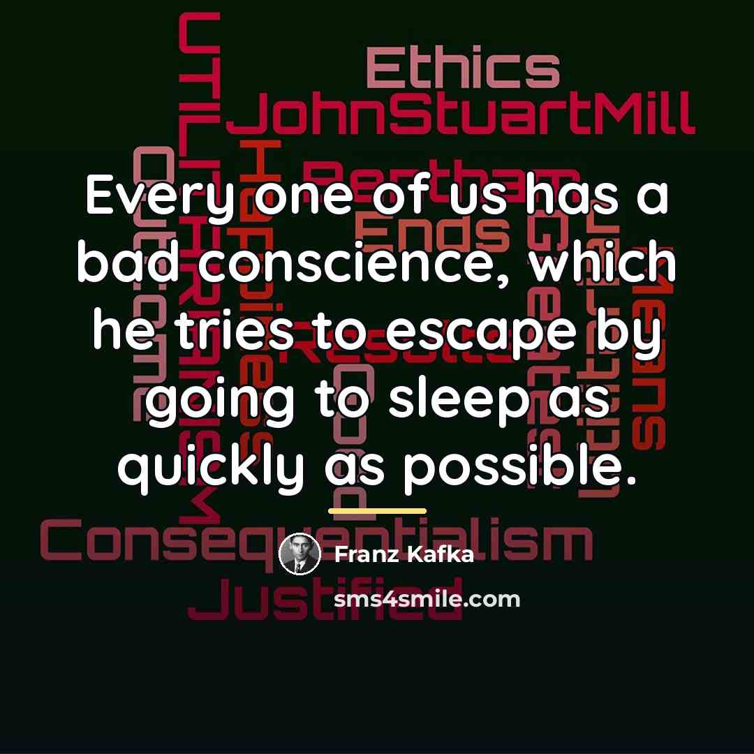 “Every one of us has a bad conscience, which he…” quote by Franz Kafka