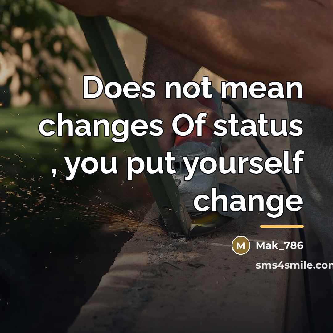 “Does not mean changes Of status , you put yourself…” quote by Mak_786