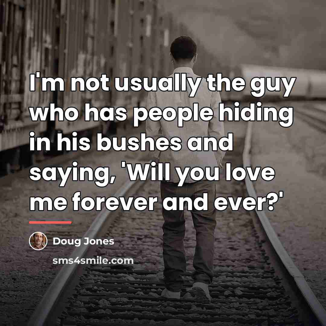 “I'm not usually the guy who has people hiding in…” quote by Doug Jones