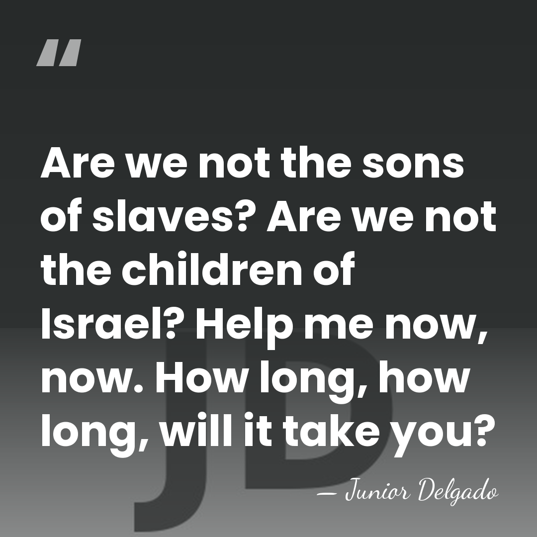 Are we not the sons of slaves? Are we not the children&hellip; - Junior Delgado