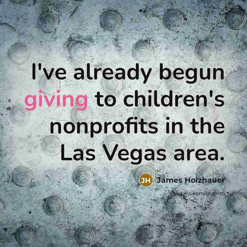 “I've already begun giving to children's nonprofits in the Las…” quote by James Holzhauer