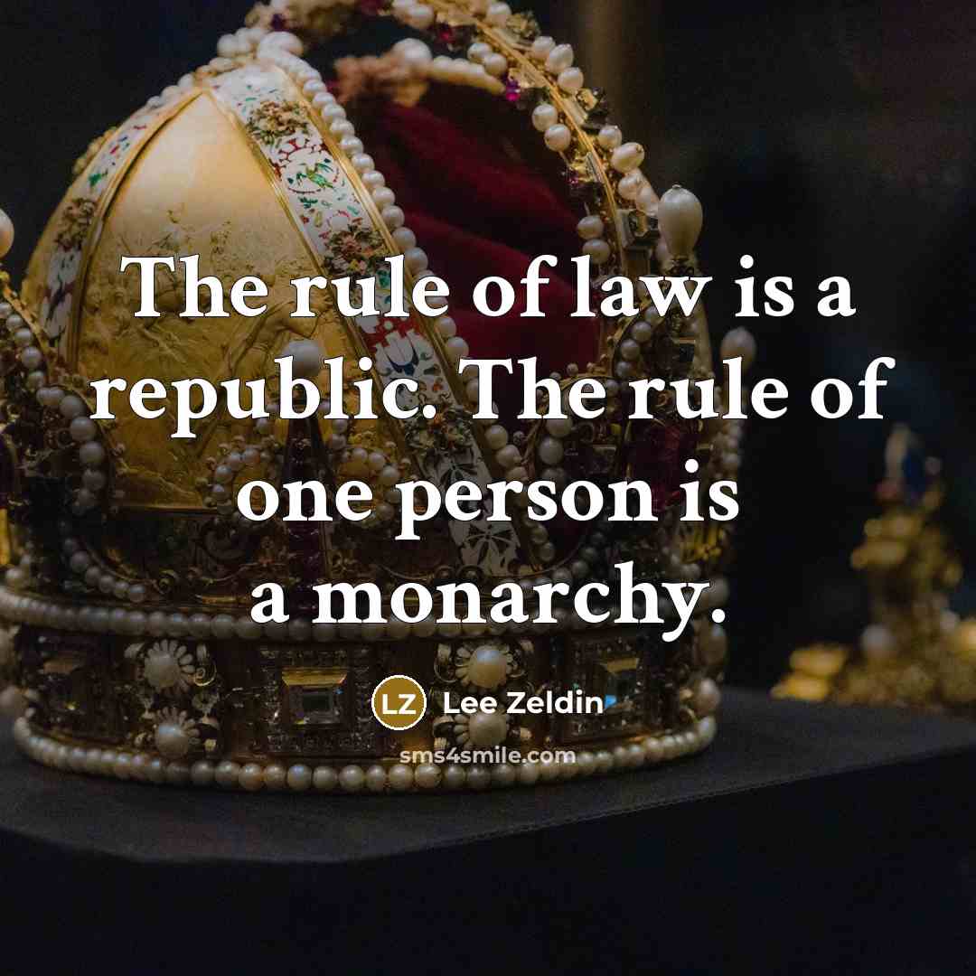 “The rule of law is a republic. The rule of…” quote by Lee Zeldin