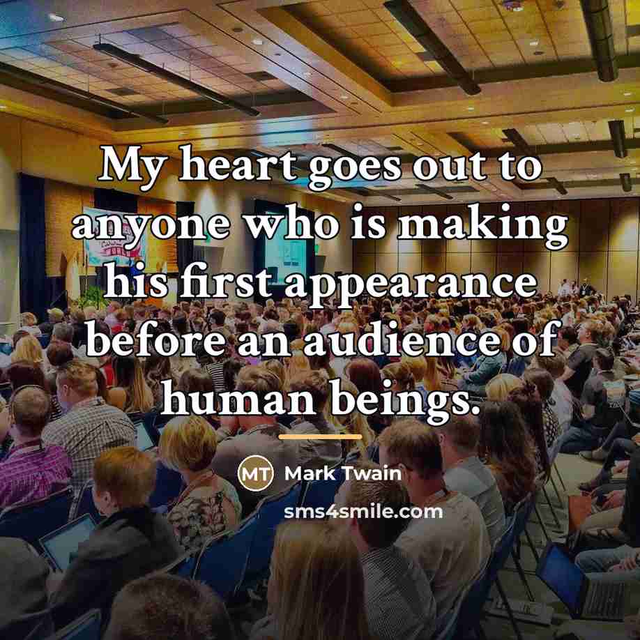 “My heart goes out to anyone who is making his…” quote by Mark Twain
