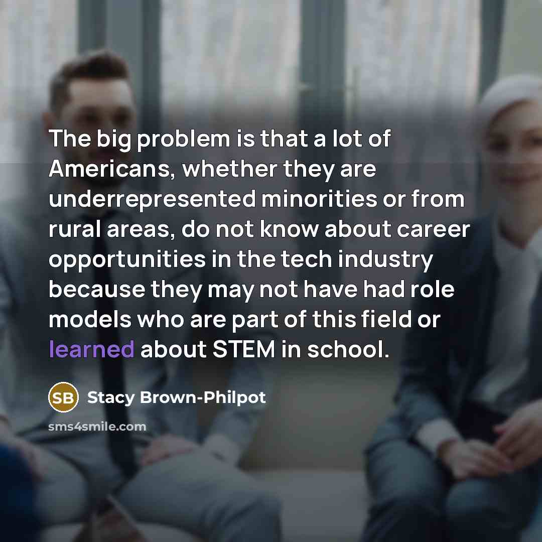 “The big problem is that a lot of Americans, whether…” quote by Stacy Brown-Philpot