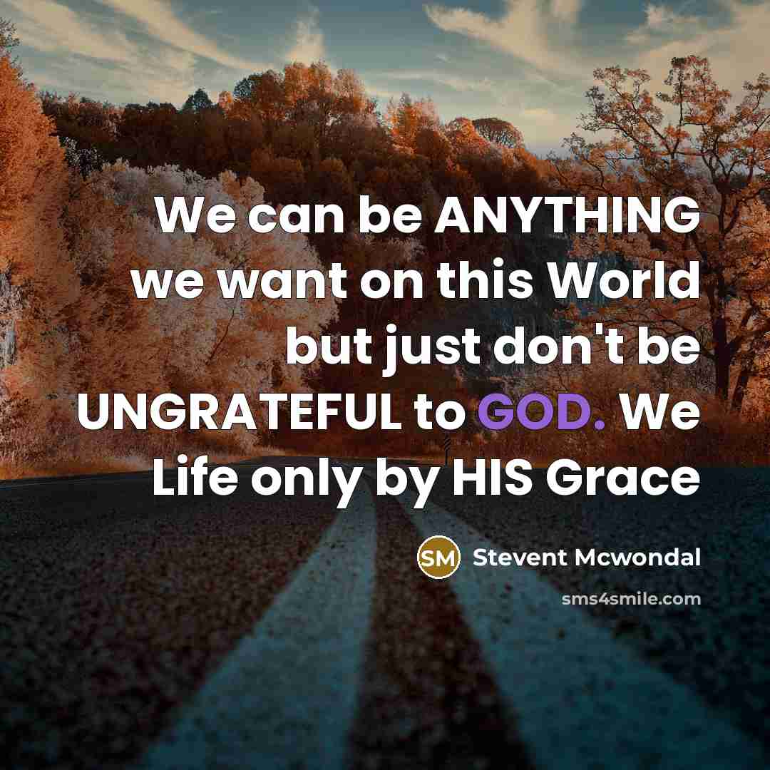 “We can be ANYTHING we want on this World but…” quote by Stevent McWondal