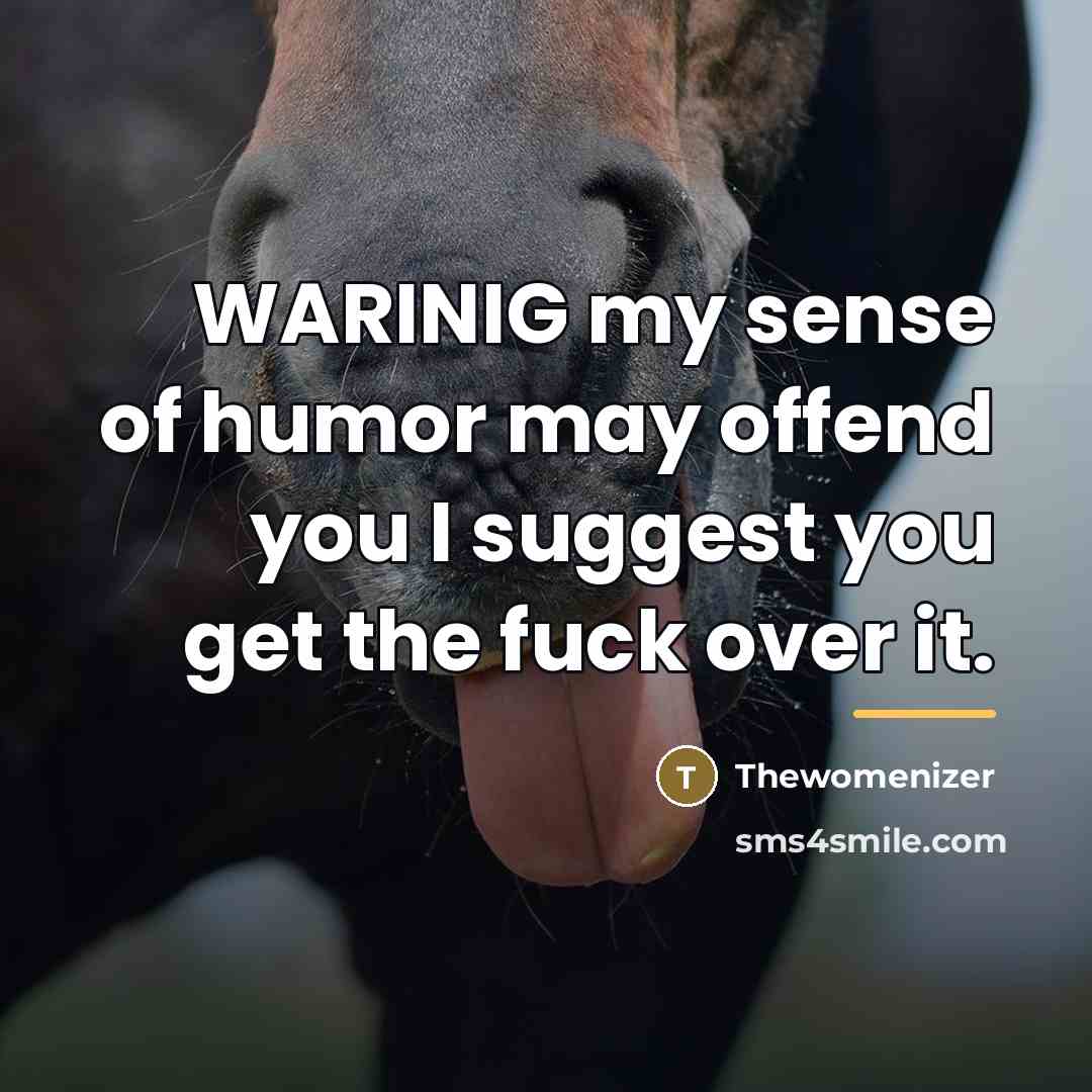 “WARINIG my sense of humor may offend you I suggest…” quote by Thewomenizer