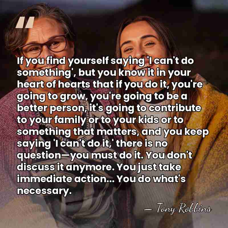 If you find yourself saying 'I can't do something', but you know&hellip; - Tony Robbins