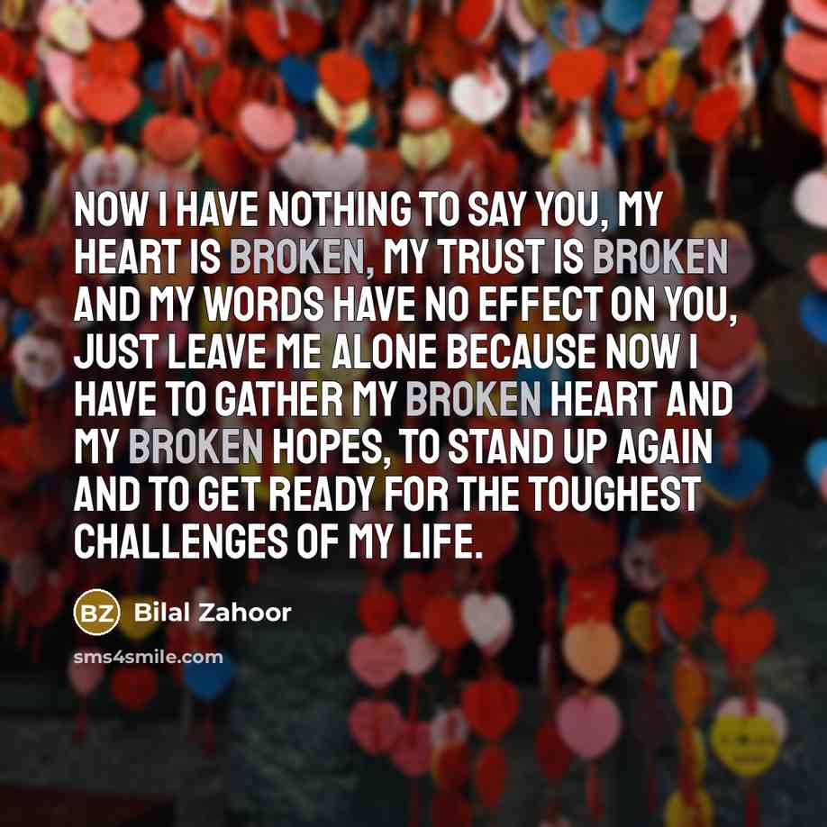 “Now I have nothing to say you, my heart is…” quote by Bilal Zahoor