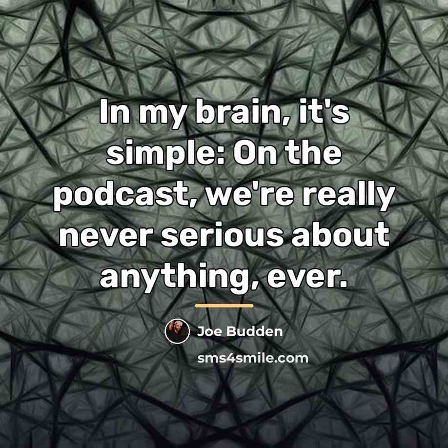 “In my brain, it's simple: On the podcast, we're really…” quote by Joe Budden