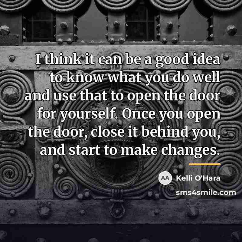 “I think it can be a good idea to know…” quote by Kelli O'Hara