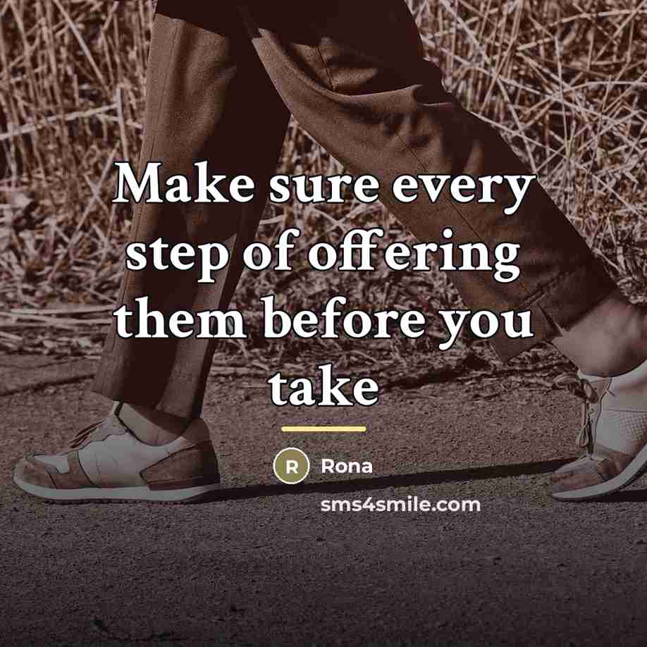 “Make sure every step of offering them before you take…” quote by Rona