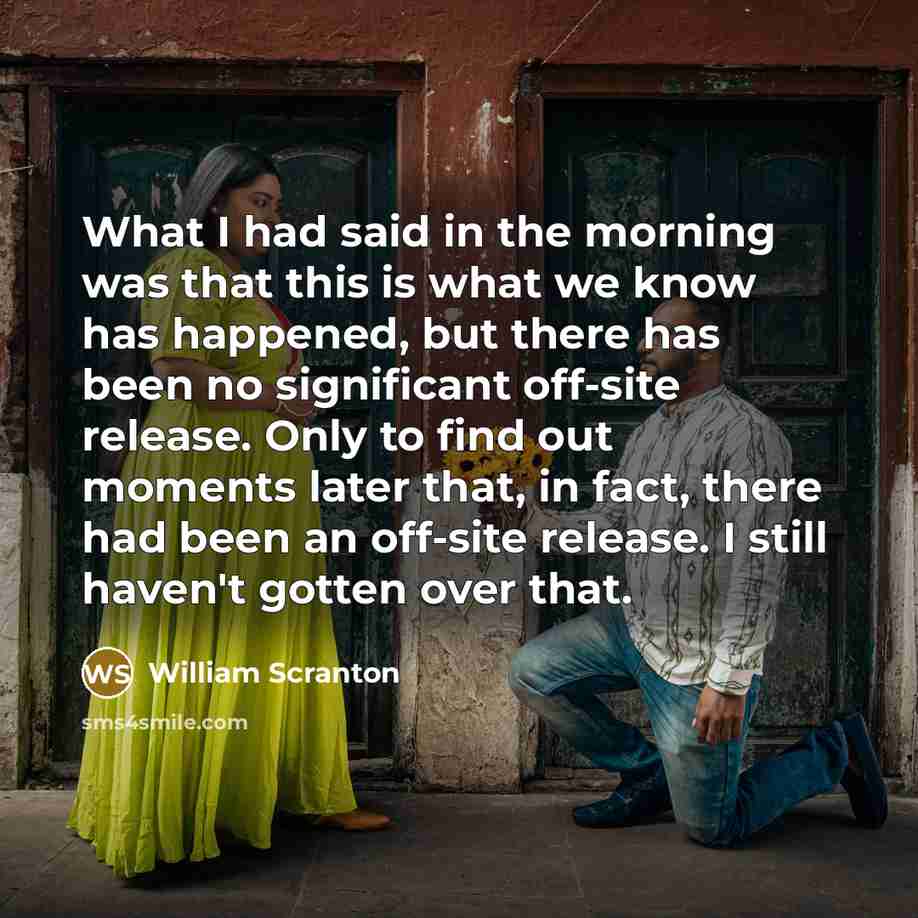 “What I had said in the morning was that this…” quote by William Scranton
